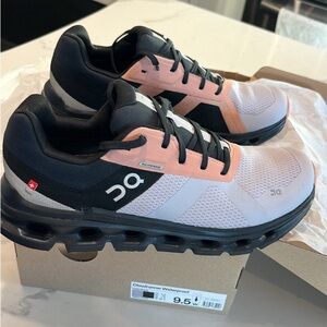 ON Running Cloudrunner Waterproof Women’s Shoes size 9.5 Black/Grey. BNIB.